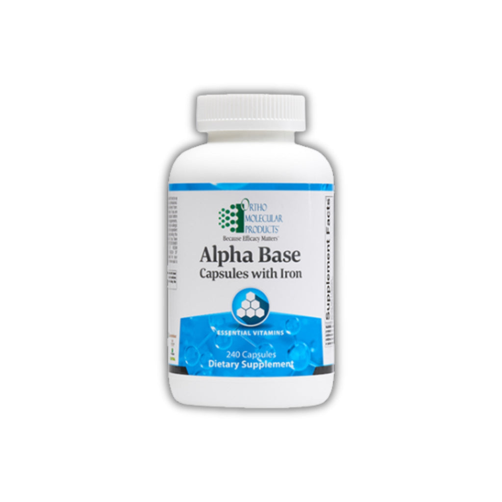 Alpha Base Capsules with Iron – 240 Capsules by Ortho Molecular Products