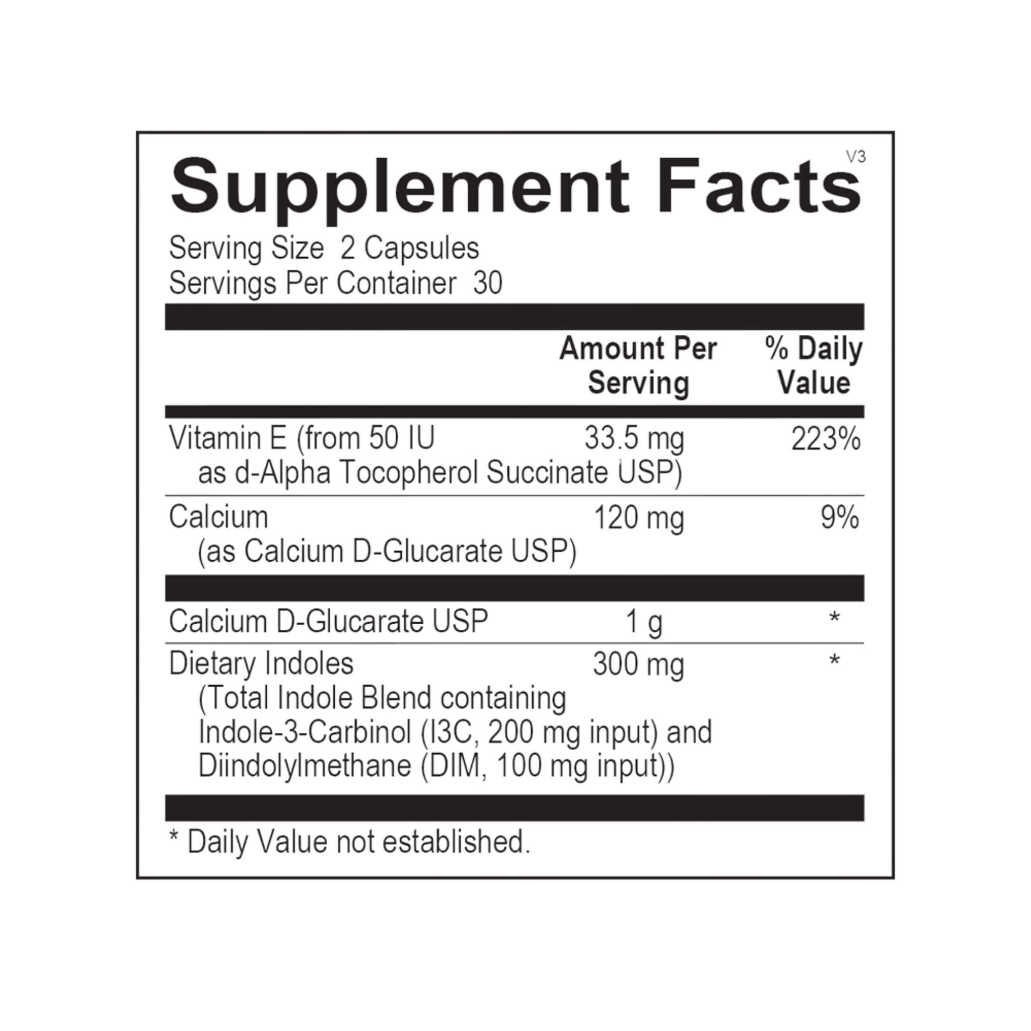 CDG EstroDIM (60 Capsules) by Ortho Molecular Products