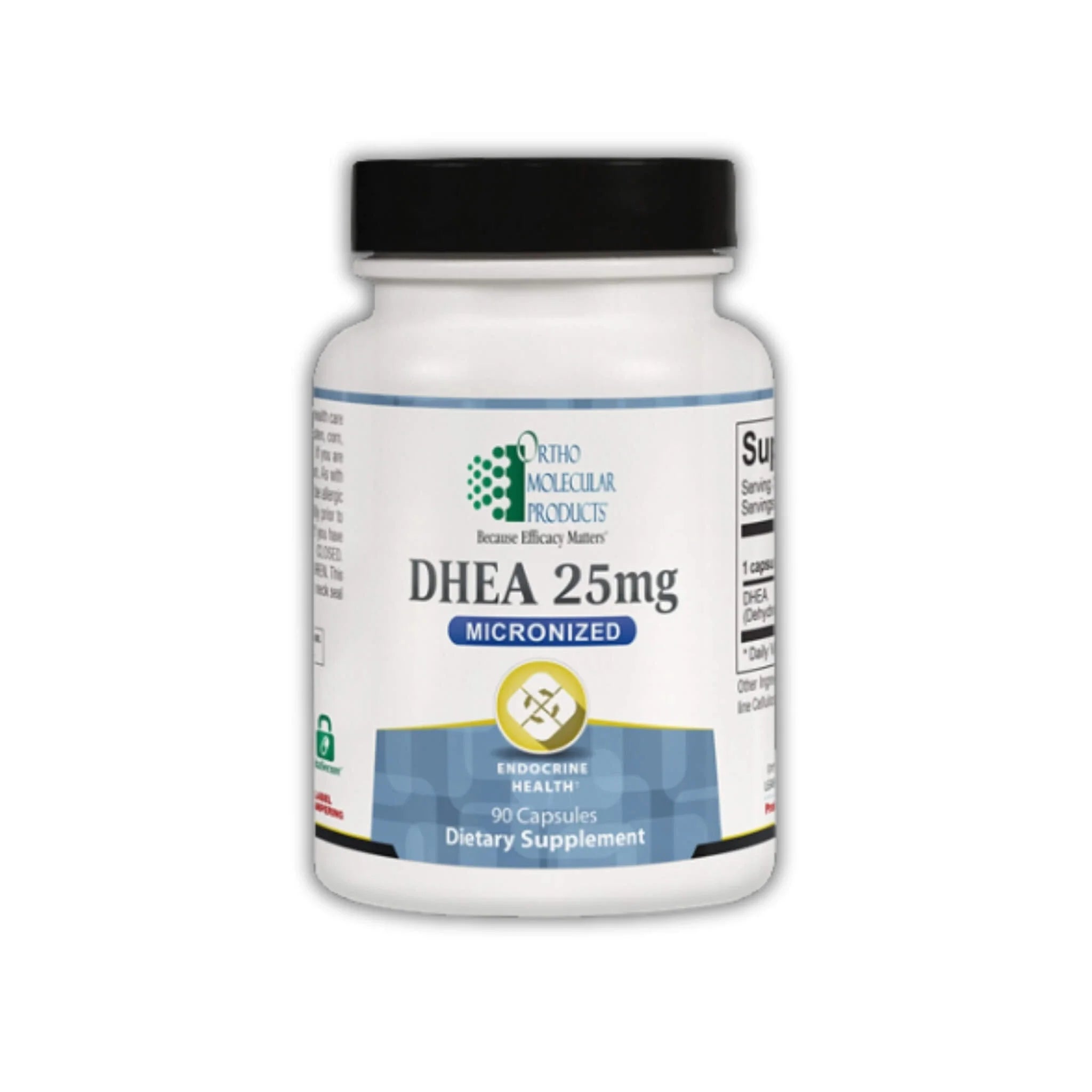 DHEA 25 mg – 90 Capsules by Ortho Molecular Products exp
