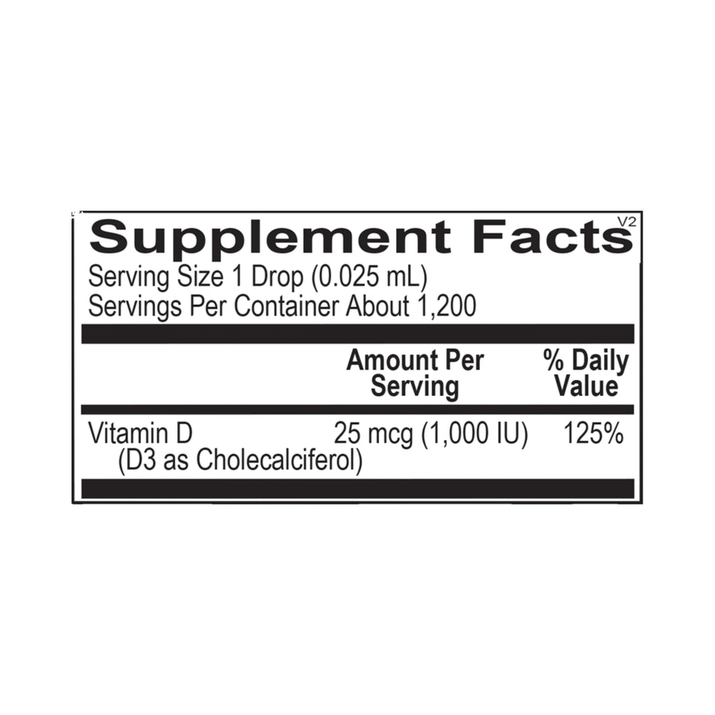 Liquid Vitamin D3 – 1 fl oz by Ortho Molecular Products