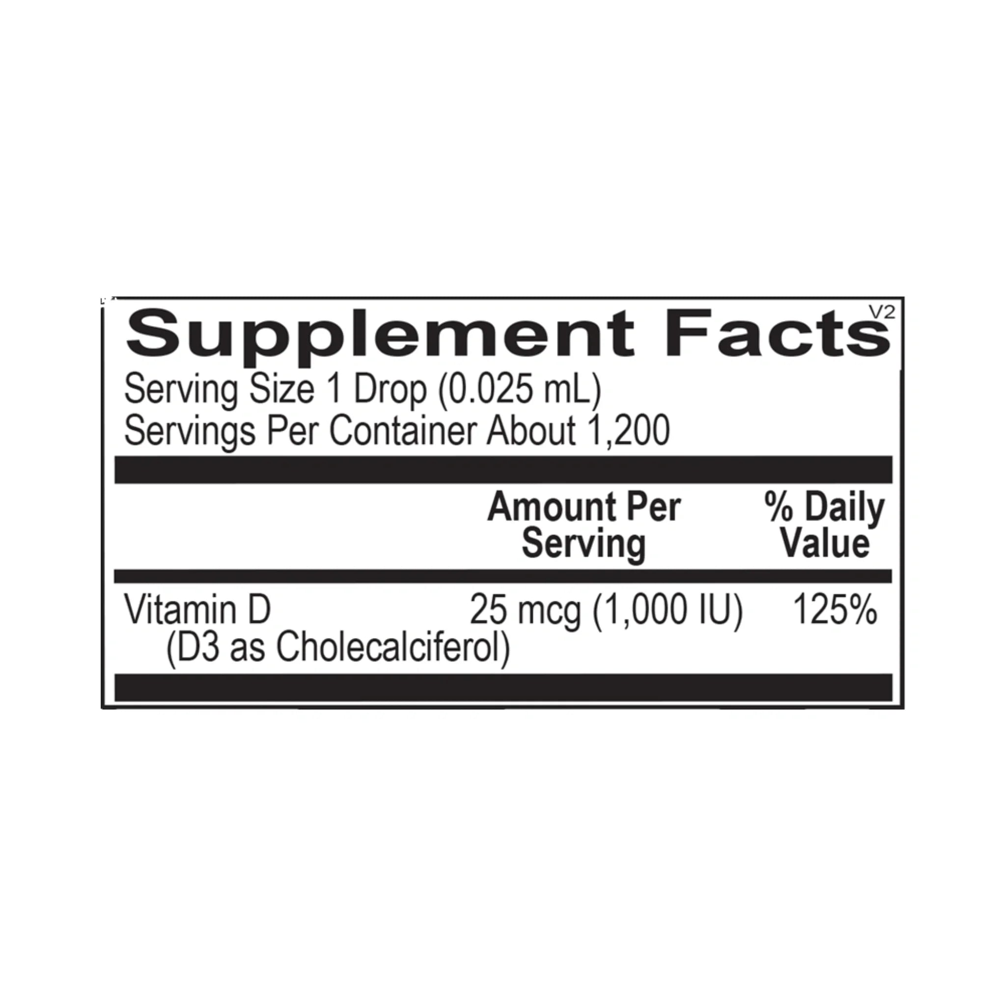 Liquid Vitamin D3 – 1 fl oz by Ortho Molecular Products