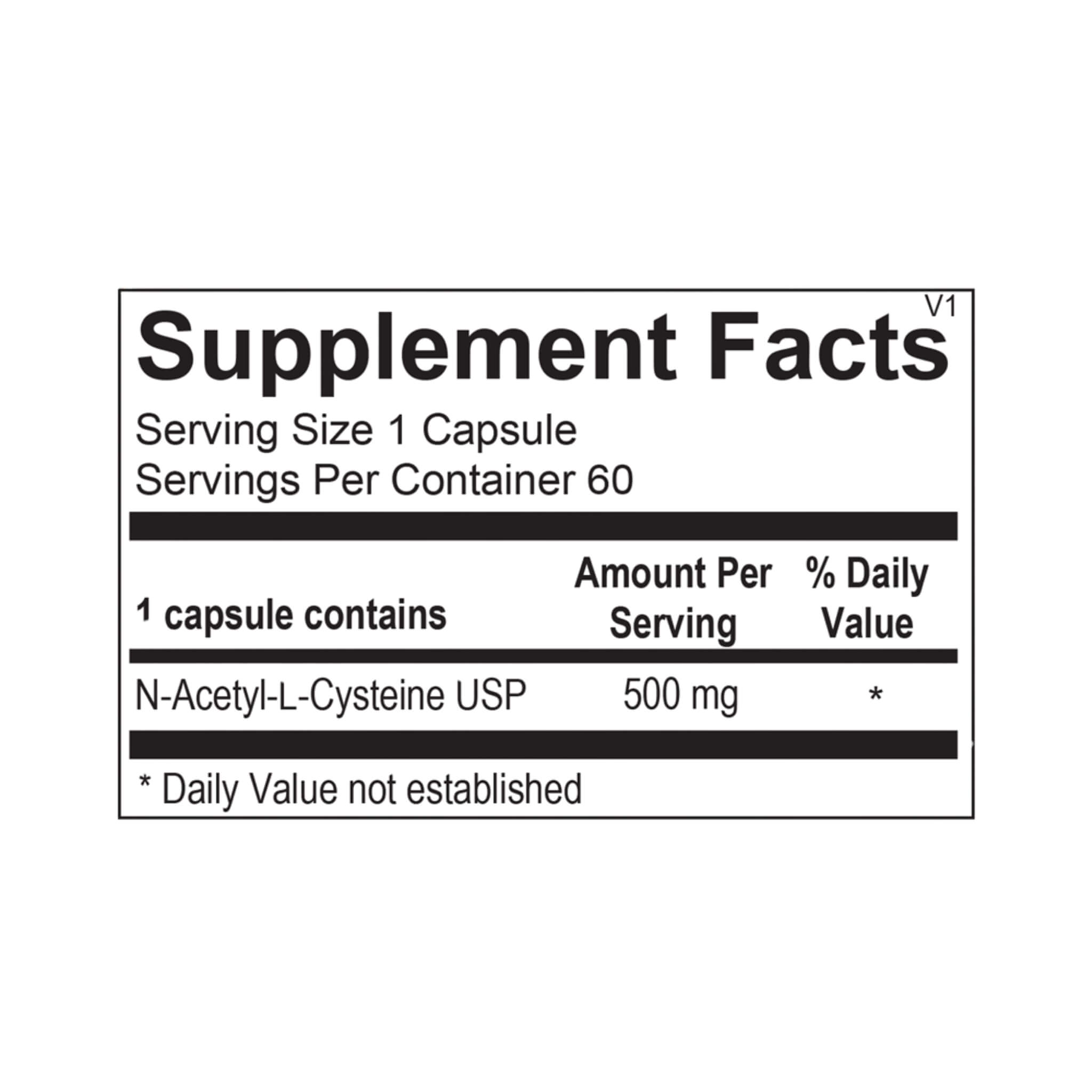 N‑Acetyl Cysteine (60 Capsules) by Ortho Molecular Products
