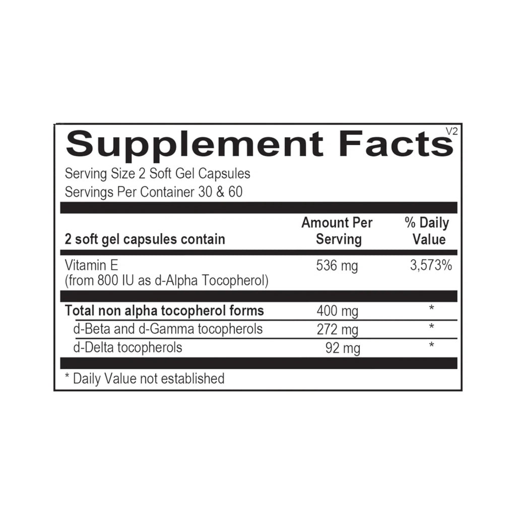 Natural Vitamin E Mixed Tocopherols by Ortho Molecular Products