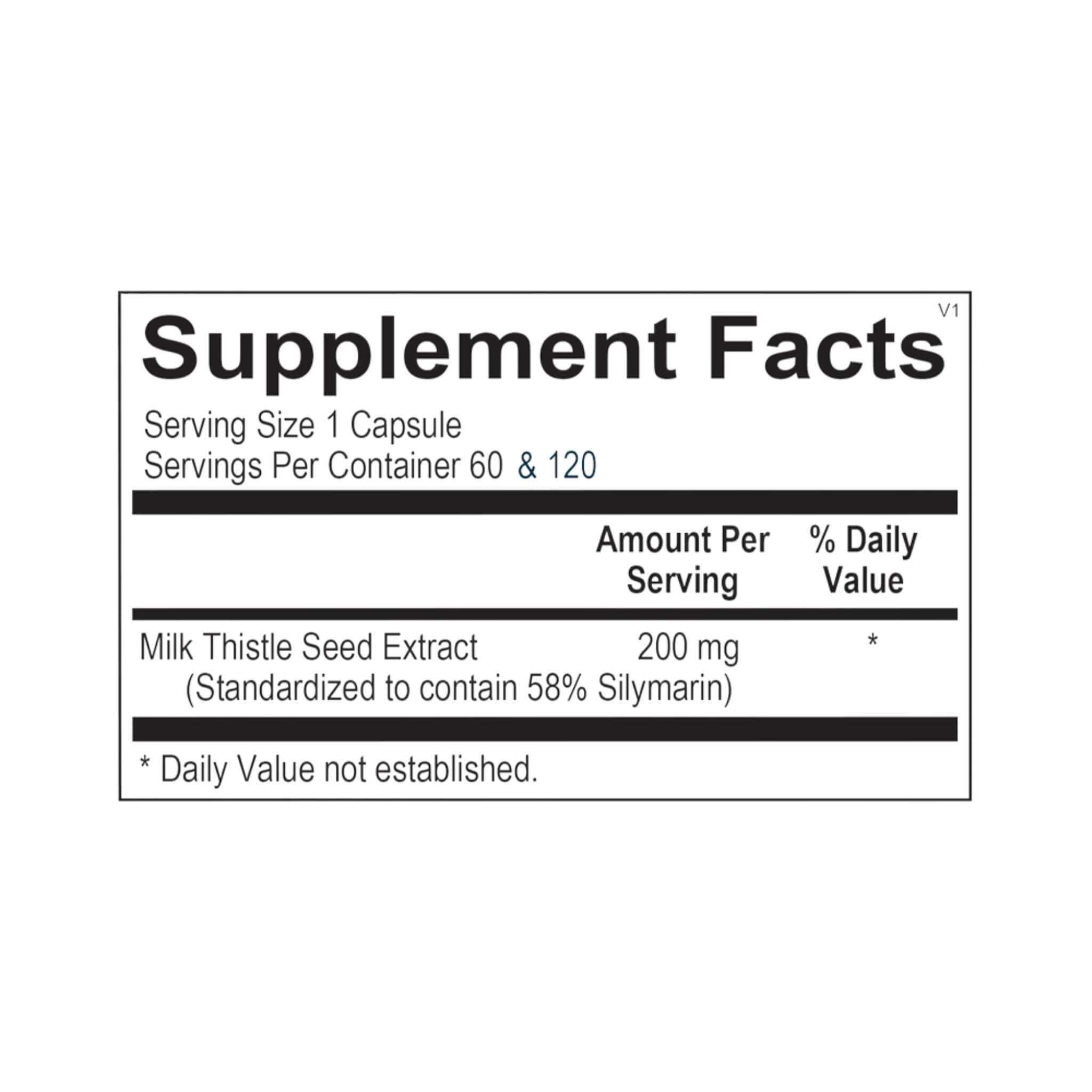 Silymarin Forte (60 & 120 Capsules) by Ortho Molecular Products