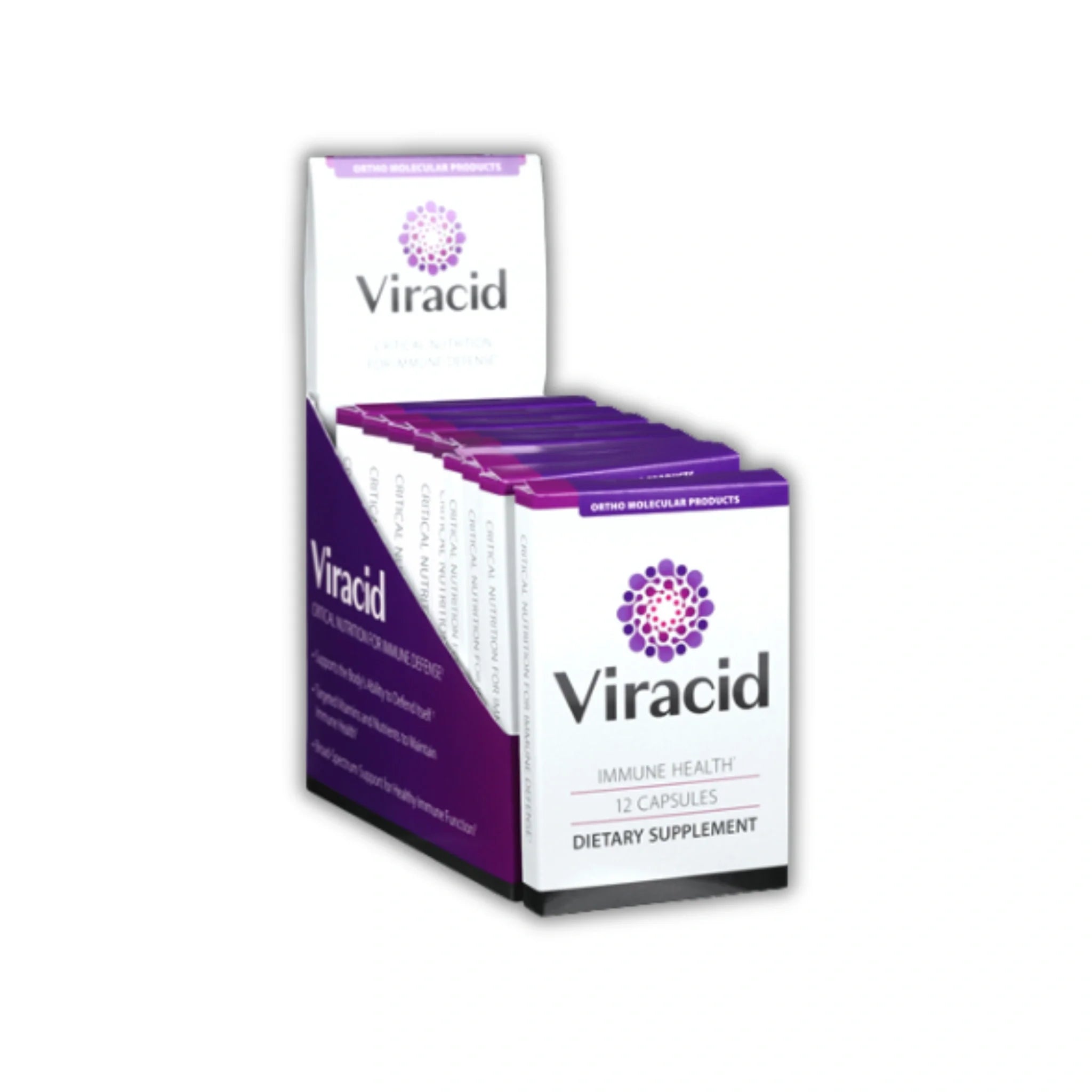 Viracid - 12 Capsules Blister pack By Ortho Molecular Products