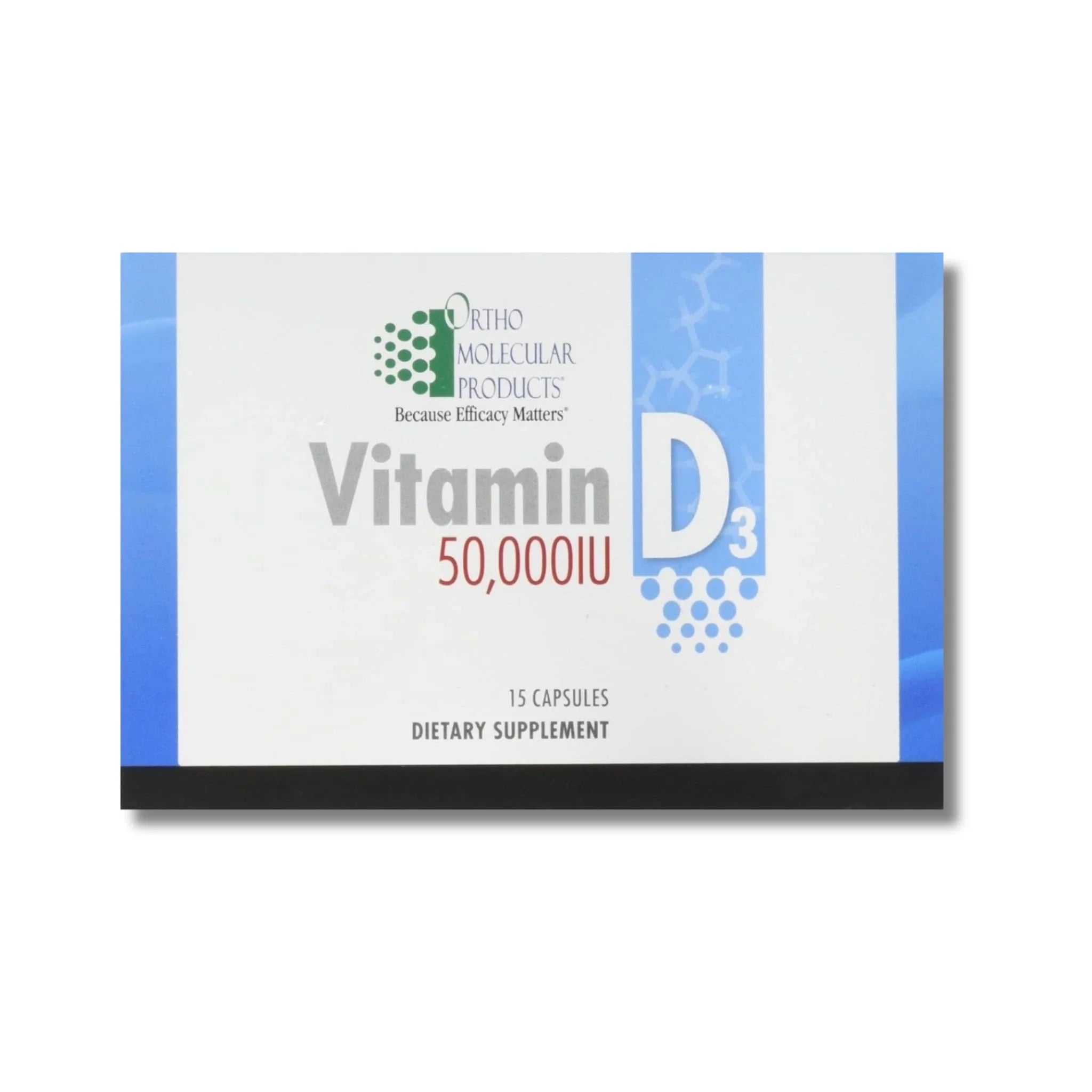 Vitamin D3 50,000 IU (15-Capsule Blister Pack) by Ortho Molecular Products